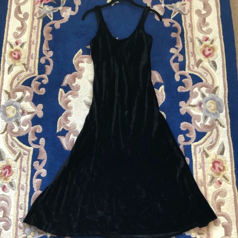 Vintage 90/ Betsey Johnson Black Velvet Dress🖤